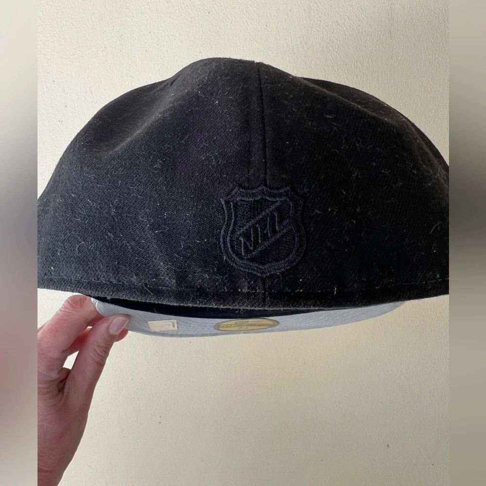 Montreal Canadiens NHL New Era 59Fifty sz 7.5 black silver mirror flat bill